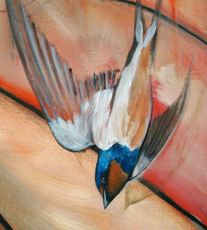 Golondrina en vuelo