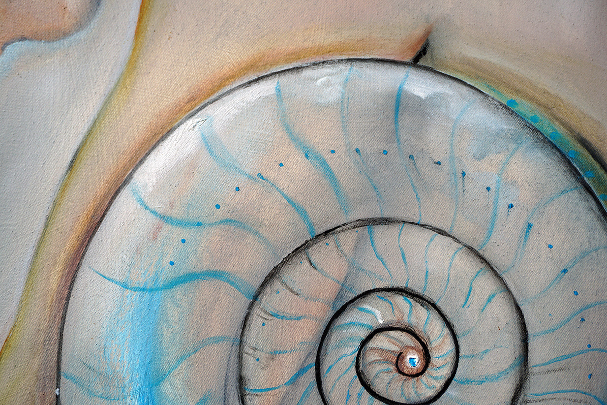 Detalle de la parte superior de la espiral