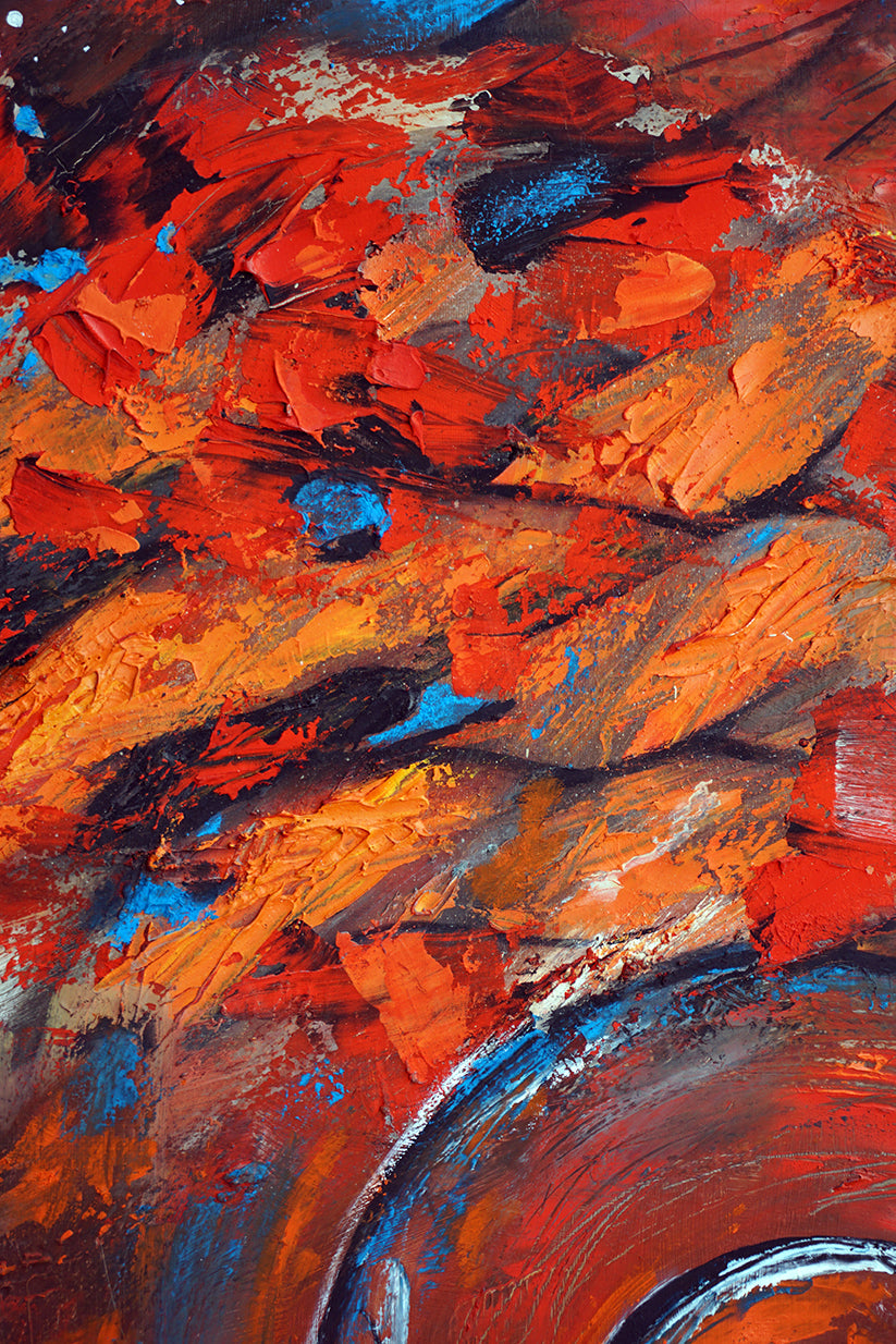 Detalle de abstracción naranja