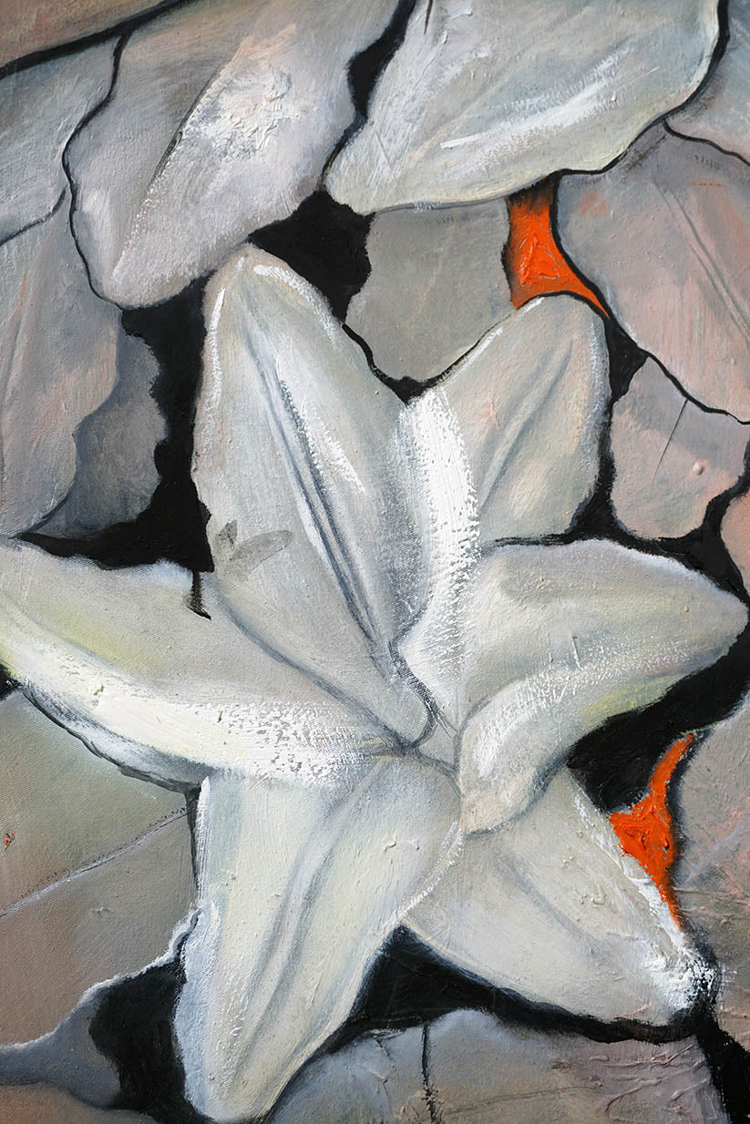 Detalle de una de las flores del manto